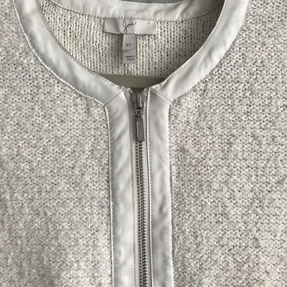 Joie White Textured Jacket